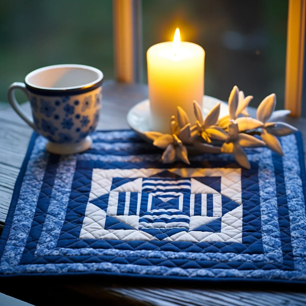 Jewish Hanukkah TAI040124344 Quilted Placemats