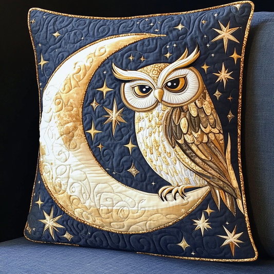 Celestial Owl DAI090125334 Quilted Pillow Case