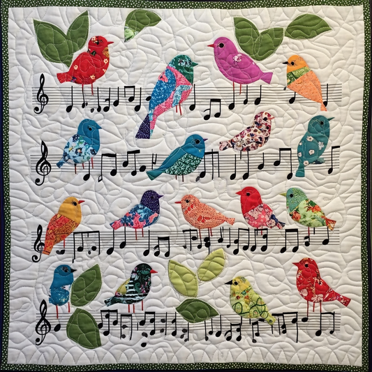 Bird Music TAI151024394 Quilt Blanket