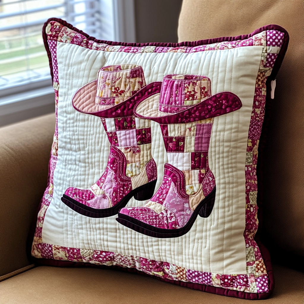 Cowgirl DAI090125325 Quilted Pillow Case