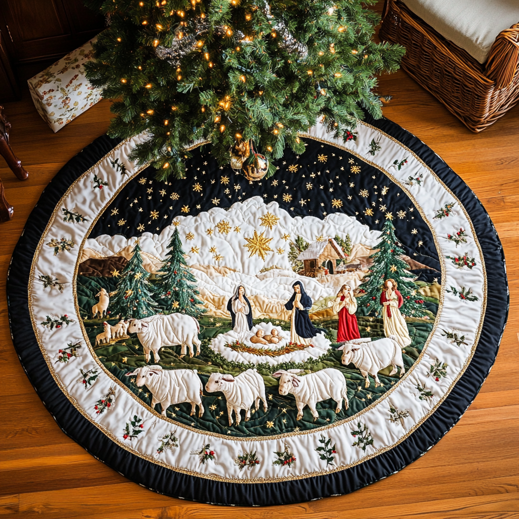 Nativity Scene TAI121024157 Quilted Tree Skirt