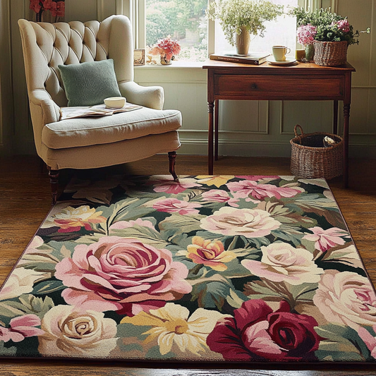 Rose Flower TAI141124494 Rug