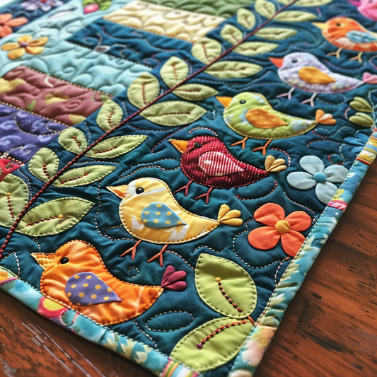 Birds TAI251124215 Quilted Table Runner