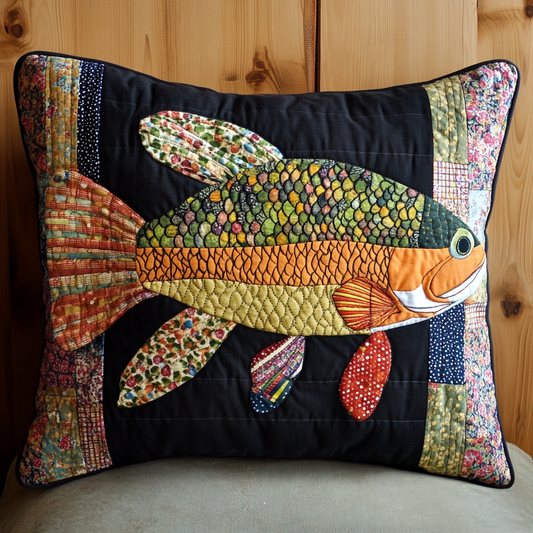 Fish TAI130824235 Quilted Pillow Case