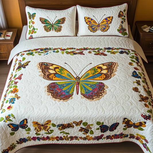 Butterfly TAI080824102 Quilt Bedding Set