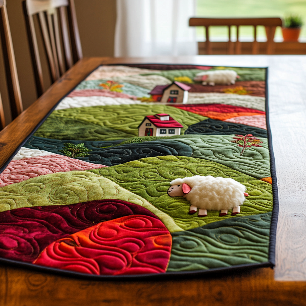 Farm Hill DAI150125328 Quilted Table Runner