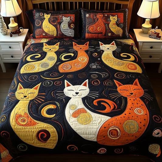 Cats TAI201124184 Quilt Bedding Set