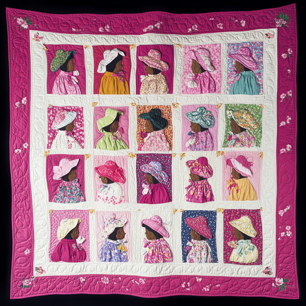 Sunbonnet Sue DAI040924252 Quilt Blanket