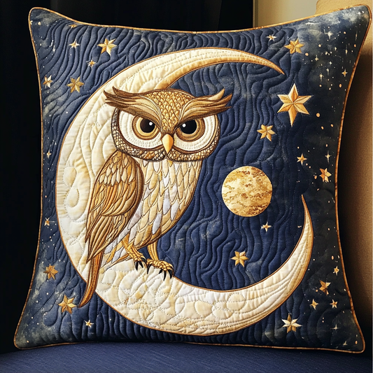 Celestial Owl DAI090125336 Quilted Pillow Case