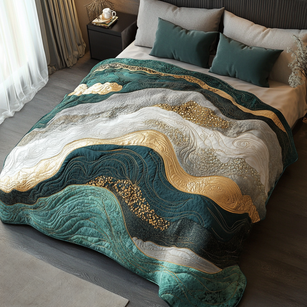 Sea Wave TAI201124355 Quilt Bedding Set