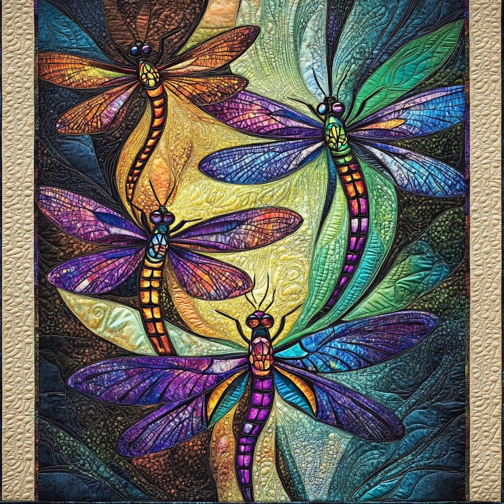 Dragonfly TAI151024417 Quilt Blanket