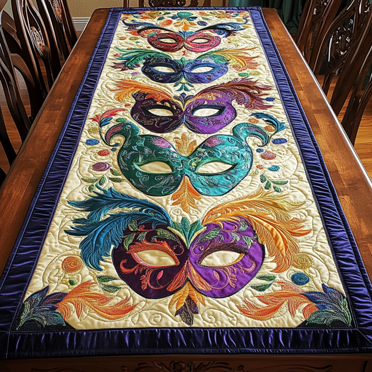 Mardi Gras DAI200125315 Quilted Table Runner