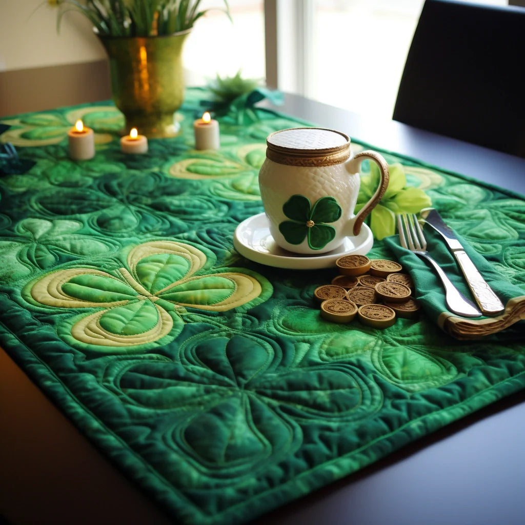 Shamrock TAI260224360 Quilted Table Runner