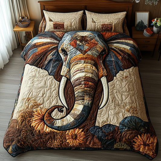 Elephant TAI181024201 Quilt Bedding Set