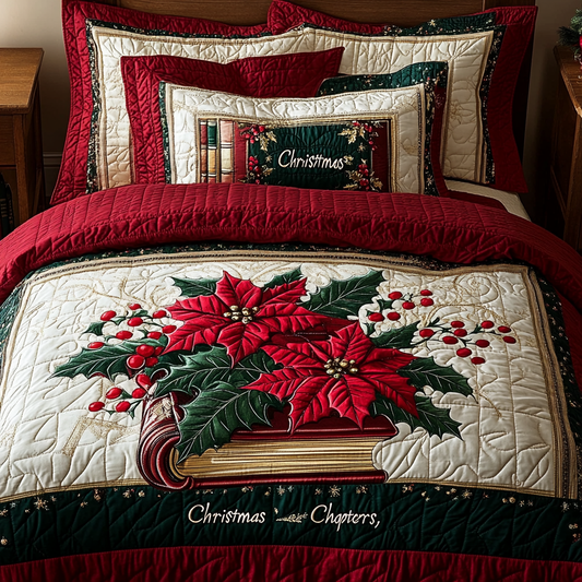 Christmas Book TAI101224484 Quilt Bedding Set