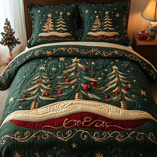 Christmas Tree TAI141124181 Quilt Bedding Set