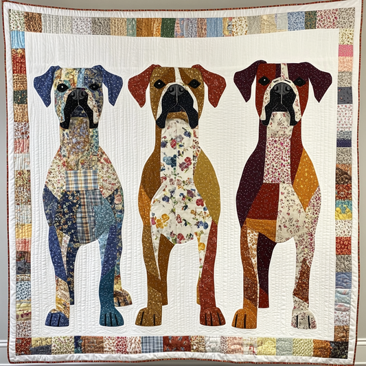 Boxer Dog TAI01102402 Quilt Blanket