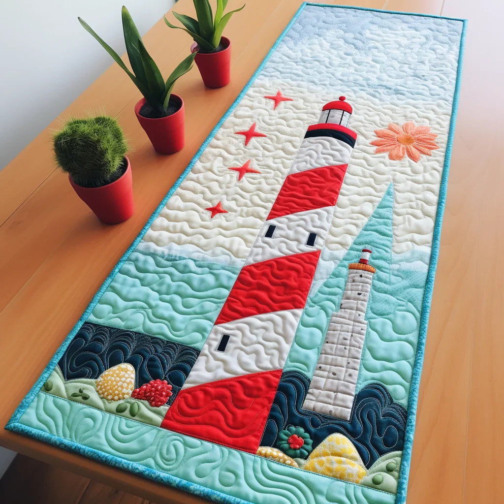 Lighthouse TAI260224288 Quilted Table Runner