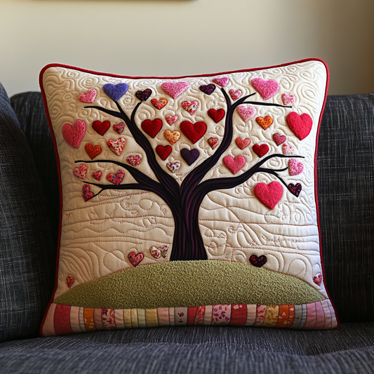 Tree Of Hearts DAI301224173 Quilted Pillow Case