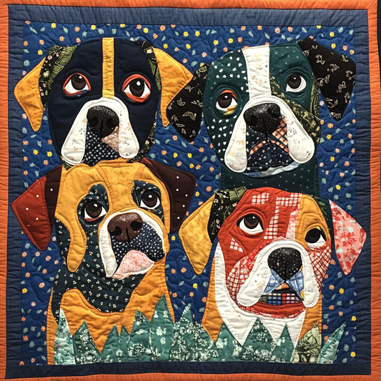 Boxer Dog TAI01102409 Quilt Blanket