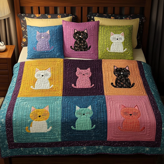 Cat DAI280824012 Quilt Bedding Set