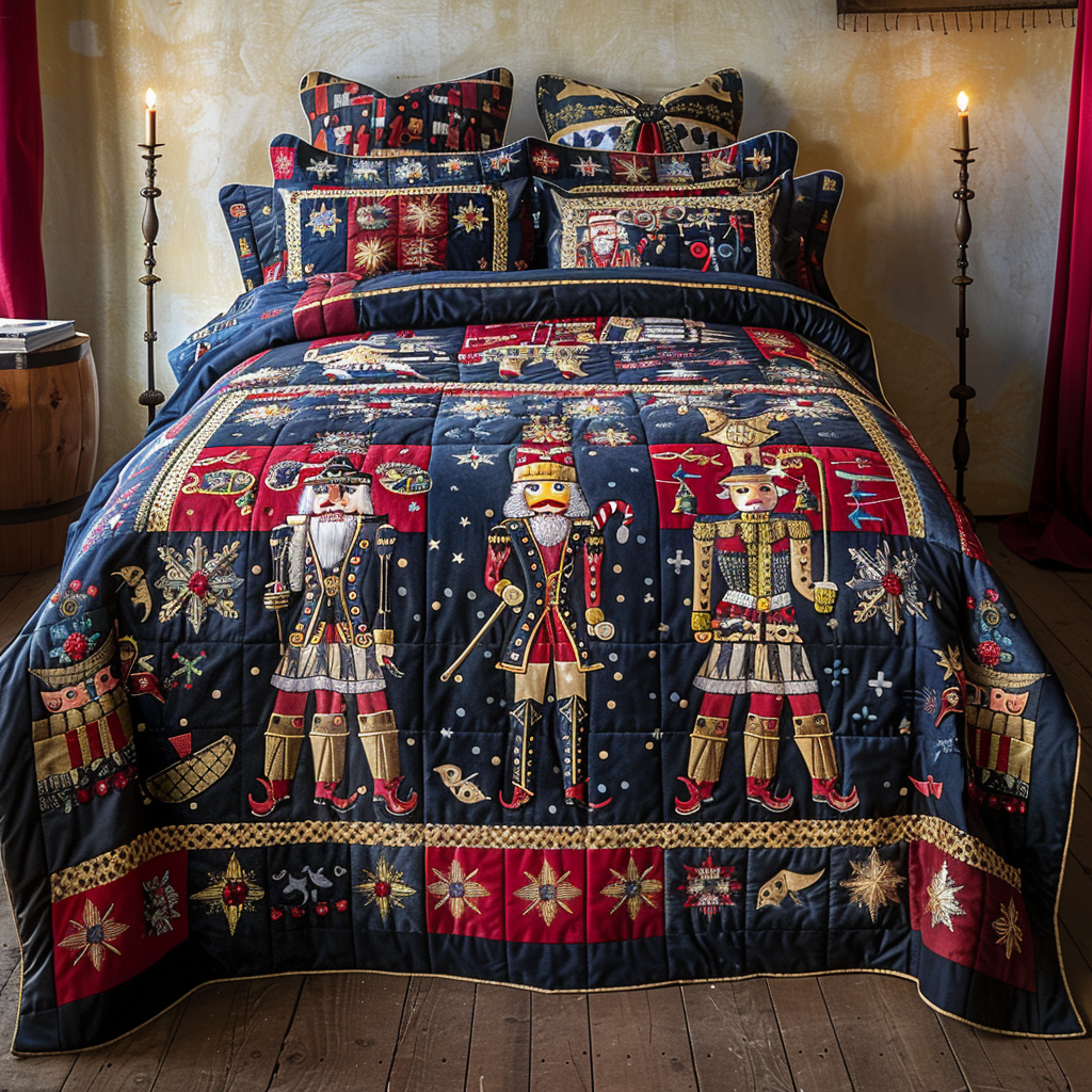 Christmas Nutcracker TAI251124155 Quilt Bedding Set