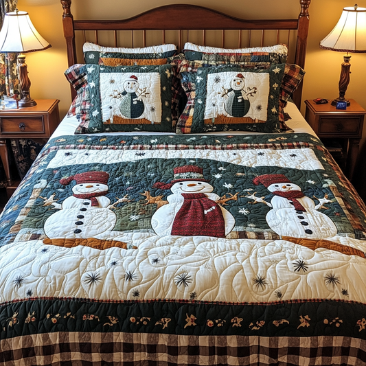 Snowman DAI190824240 Quilt Bedding Set