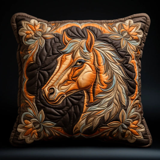 Horse TAI060324107 Quilted Pillow Case