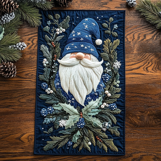 Christmas Gnome TAI141124247 Quilted Table Runner