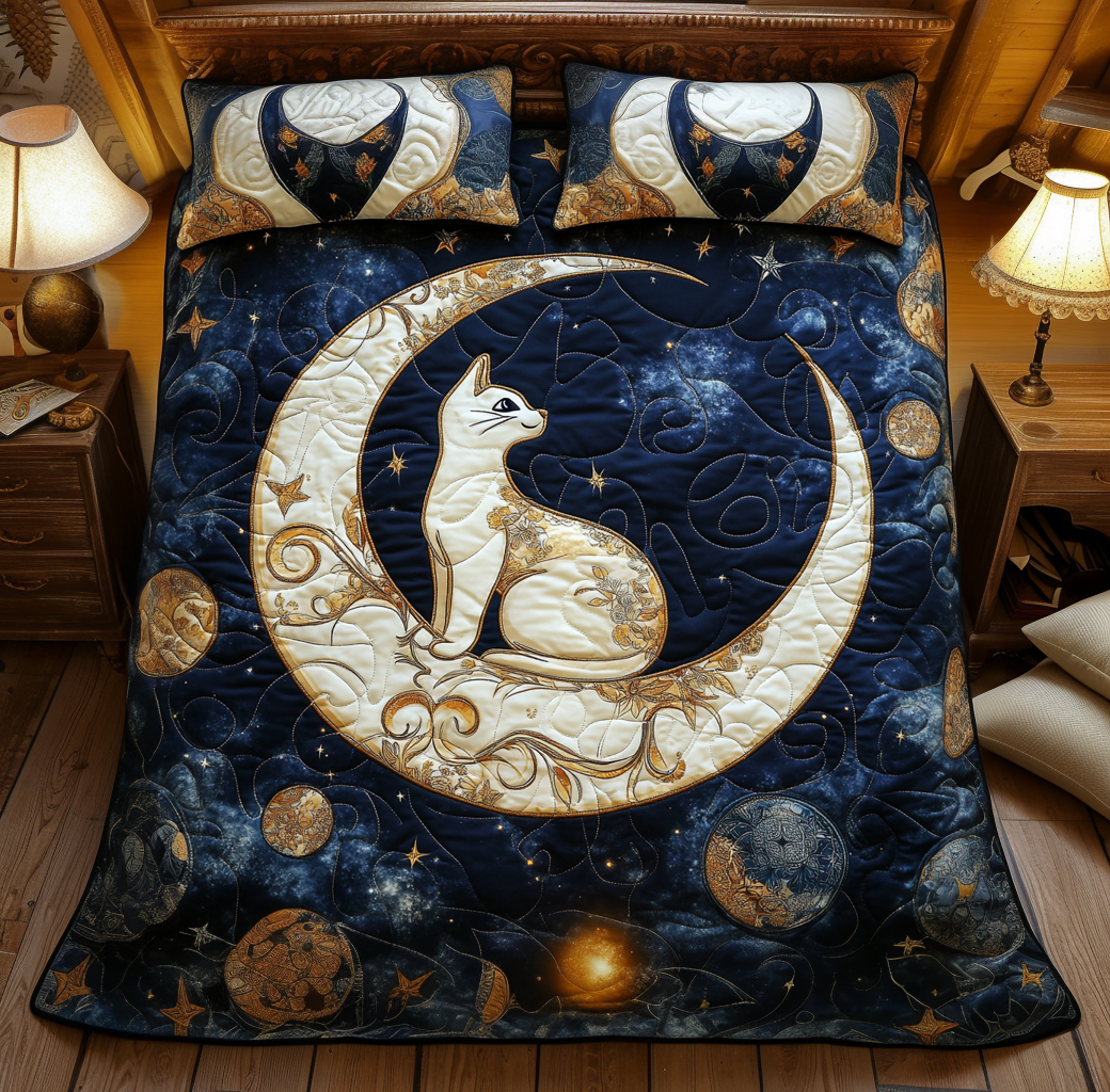 Celestial Cat DAI301224220 Quilt Bedding Set