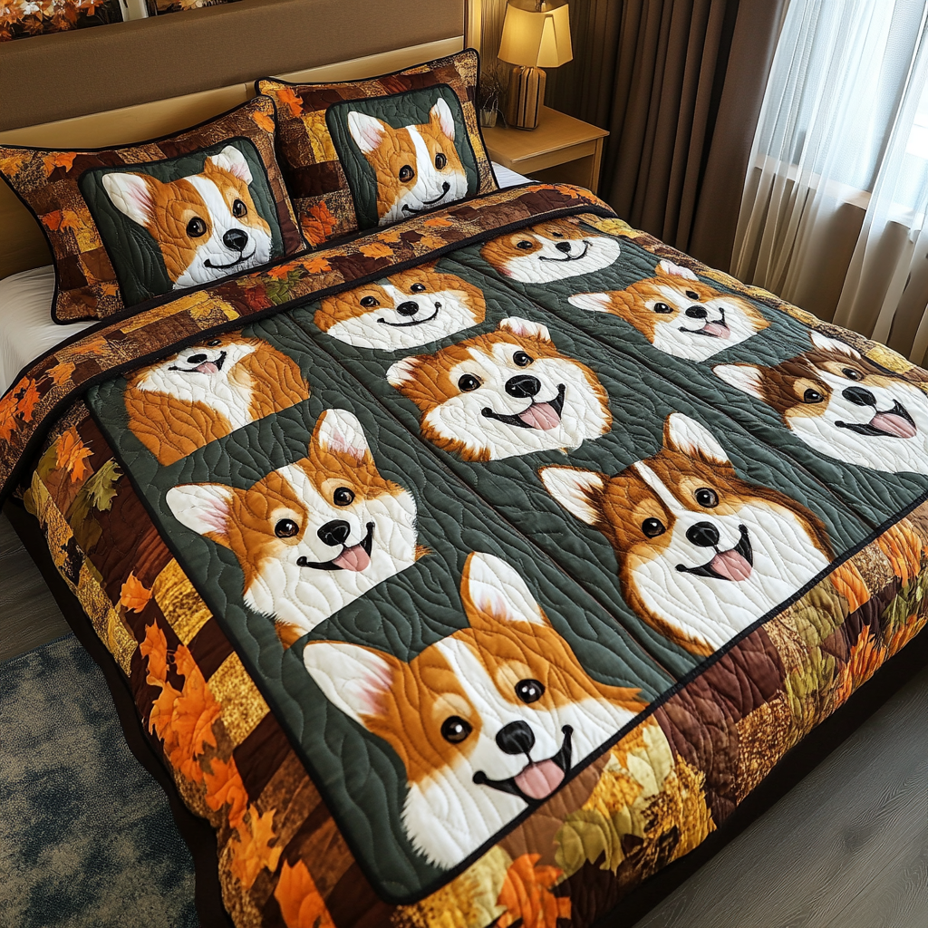 Corgi TAI121024033 Quilt Bedding Set