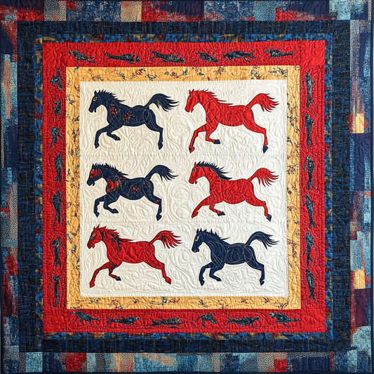 Native Horse DAI080824029 Quilt Blanket