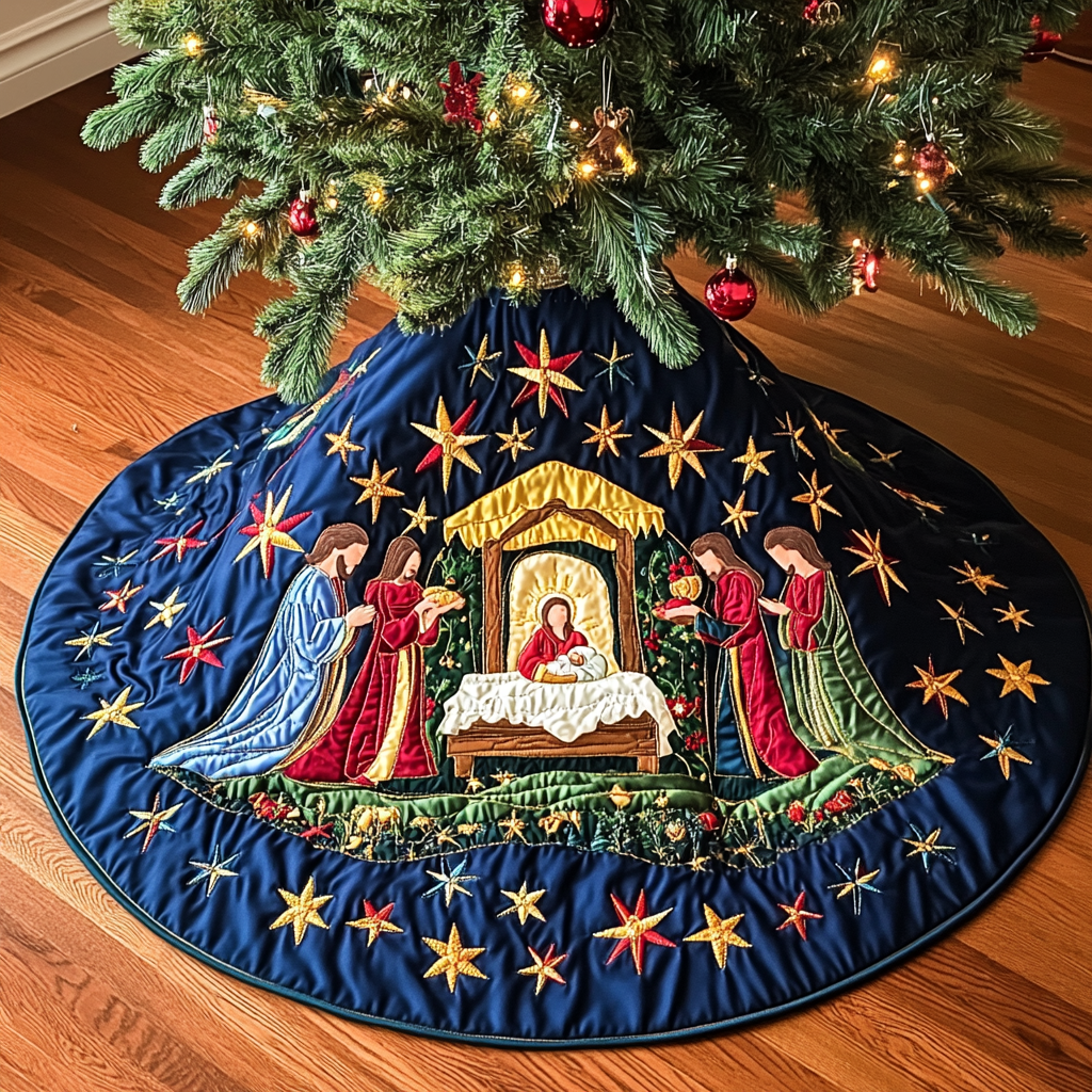 Nativity TAI021024093 Quilted Tree Skirt