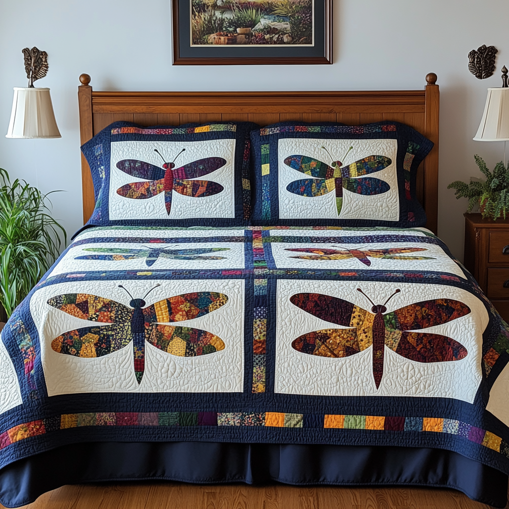 Dragonfly DAI280824248 Quilt Bedding Set