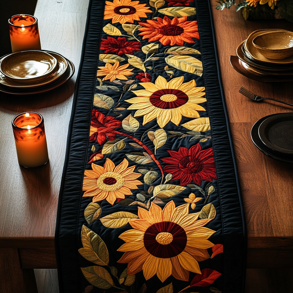 Sunflower TAI021024309 Quilted Table Runner