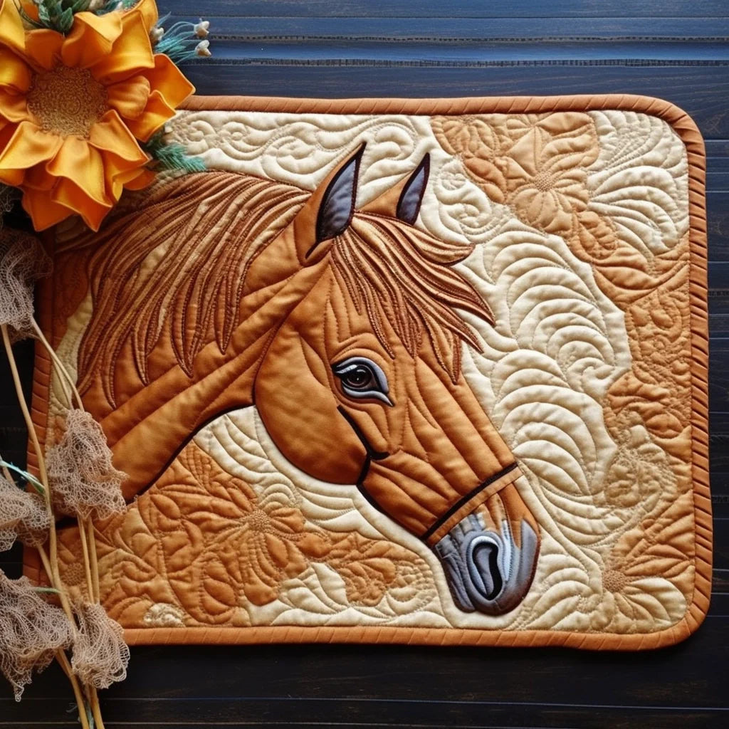 Horse TAI260224083 Quilted Placemats