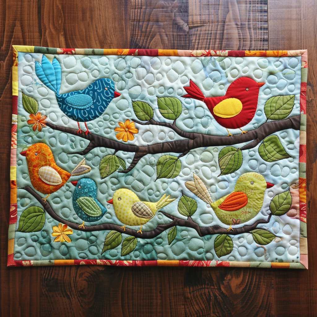 Birds TAI251124225 Quilted Placemats