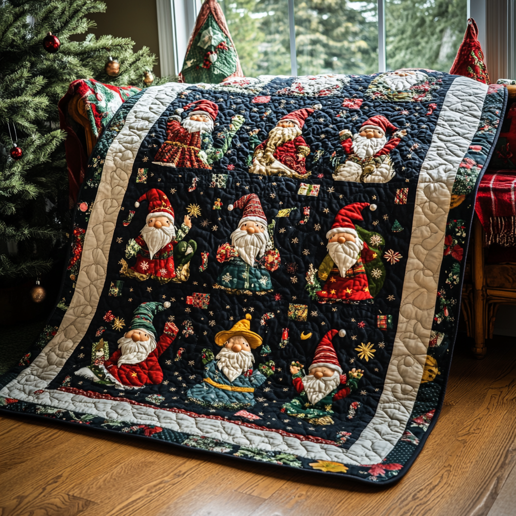 Christmas Gnome TAI260924112 Quilt Blanket