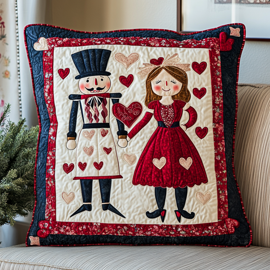 Valentine Nutcracker DAI090125340 Quilted Pillow Case