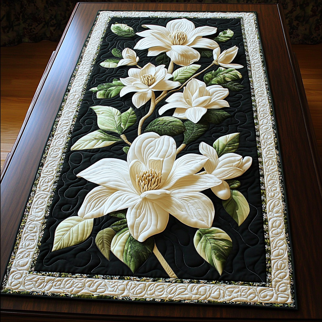 Magnolia DAI190225237 Quilted Table Runner
