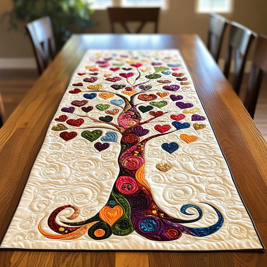 Tree Of Hearts DAI301224286 Quilted Table Runner