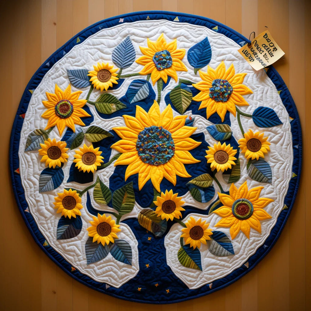 Sunflower TAI221223124 Quilted Round Mat