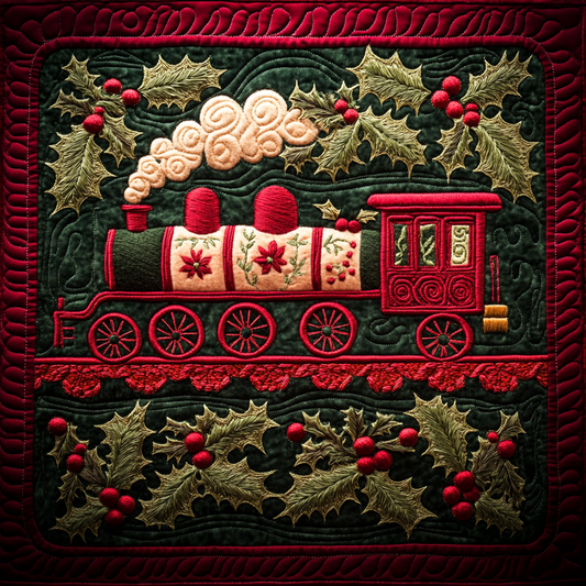 Christmas Train DAI141124550 Quilt Blanket