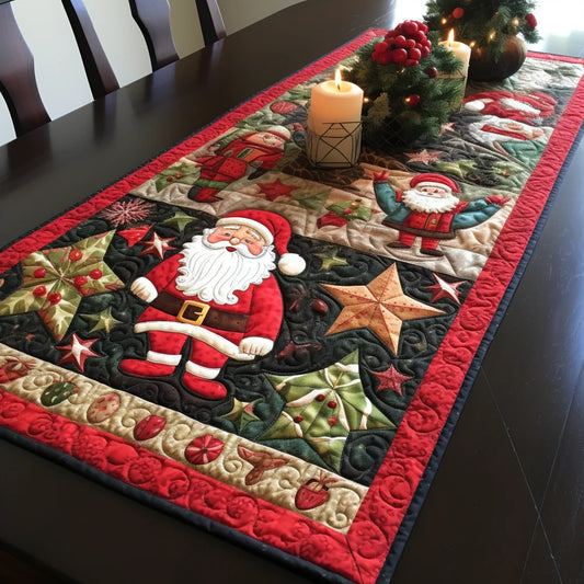 Christmas Santa TAI261223130 Quilted Table Runner