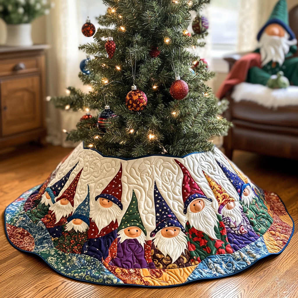 Gnome DAI230924062 Quilted Tree Skirt