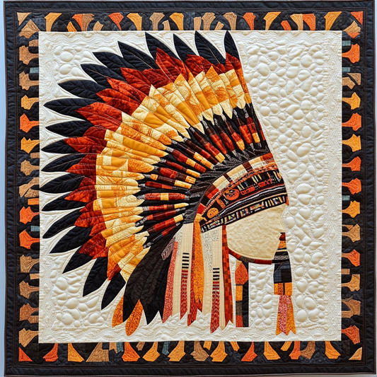 Native American War Bonnet DAI090924090 Quilt Blanket