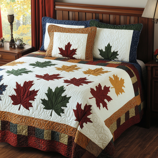 Maple Leaves DAI280824044 Quilt Bedding Set