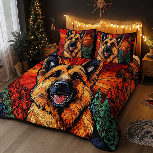 German Shepherd TAI181024342 Quilt Bedding Set