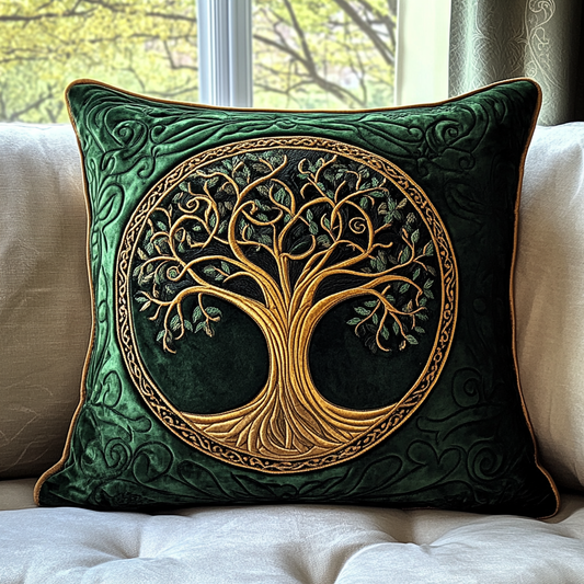 Celtic Tree Of Life DAI090125379 Quilted Pillow Case