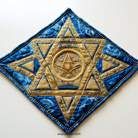 Jewish Star Of David TAI040124352 Quilted Placemats